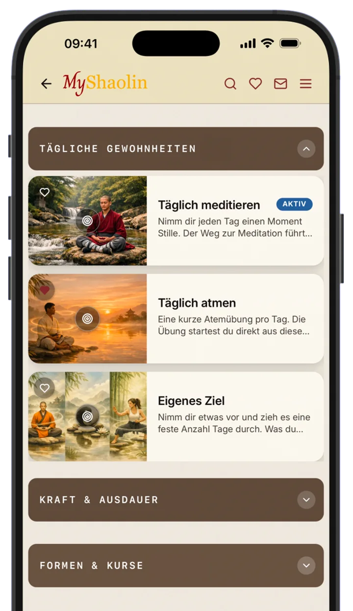 Tägliche Gewohnheiten als Trainingsziele