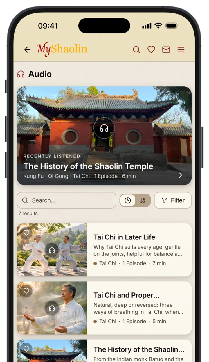 Audio section with talks to listen to