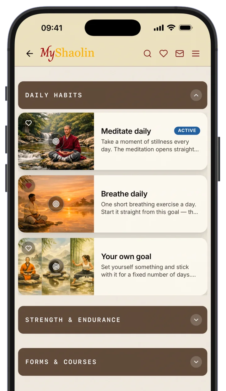 Daily habits as training goals